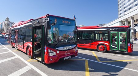 Bakıda 152 marşrut avtobusu GECİKİR