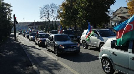 Qusarda möhtəşəm BAYRAQ YÜRÜŞÜ – FOTO 