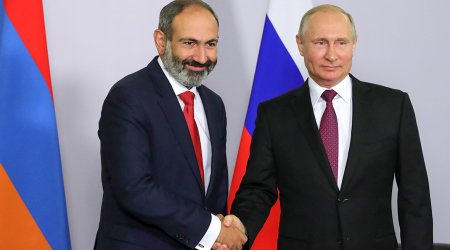 Putin Paşinyanla KTMT-nın iclasını MÜZAKİRƏ EDİB