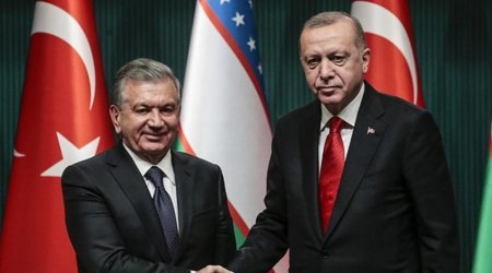 Ərdoğan özbəkistanlı həmkarı ilə GÖRÜŞDÜ  