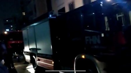 FHN Kürdəxanıda yanğınla bağlı əməliyyat görüntülərini yaydı - VİDEO