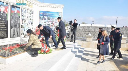 Ötən il Ermənistanla sərhəddə şəhid olan gizirin xatirəsi anıldı - FOTO