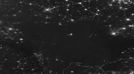 NASA kosmosdan foto PAYLAŞDI: Ukrayna qaranlıq içində - FOTO 