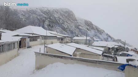 Azərbaycanın şimal bölgəsinə qar yağdı - FOTO