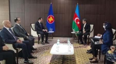 Elnur Məmmədov ASEAN-ın Baş katibi ilə GÖRÜŞDÜ - FOTO 