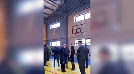 Diplomatik korpus nümayəndələri Ağalıda basketbol oynadı - VİDEO 