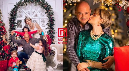 Bağlanmış Lider TV-nin rəhbərinin xanımı və övladları ilə Yeni İl FOTOSESSİYASI 