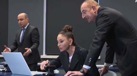 Prezident və xanımının qatıldığı açılış mərasimindən maraqlı görüntülər - VİDEO