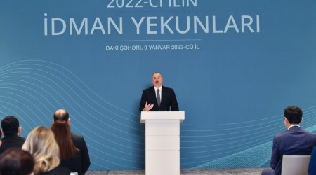 İlham Əliyev: “İdmançılarımız cəmiyyətdə özlərini ləyaqətlə aparırlar”