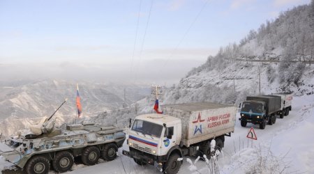 Sülhməramlılara aid 10 maşın Laçın yolundan maneəsiz keçib - YENİLƏNİB