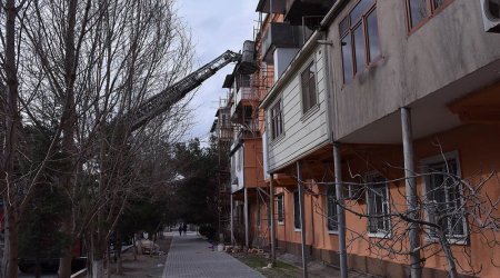 Sumqayıtda Polad Həşimov küçəsində təmir işləri aparılır – FOTO