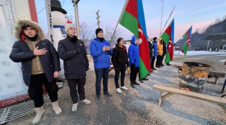 38-ci gün - Təbii sərvətlərimizin qanunsuz istismarına qarşı keçirilən dinc aksiya davam edir