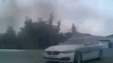 Bakıda polisin təqib etdiyi avtomobil belə AŞDI - VİDEO