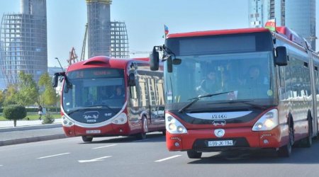 Bakıda 109 marşrut avtobusu GECİKİR