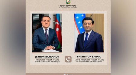 Ceyhun Bayramov özbəkistanlı həmkarı ilə Tehrandakı hücumdan DANIŞDI 