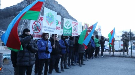 Laçın-Xankəndi yolunda ekoaksiya 57 gündür davam edir