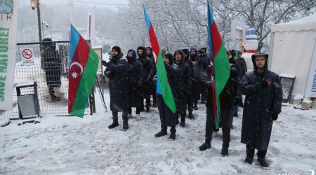 Laçın-Xankəndi yolunda etiraz aksiyası 59 gündür davam edir - FOTO