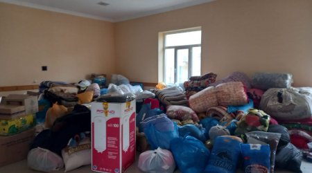 Kürdəmir sakinləri qardaş Türkiyəyə yardım kampaniyasına qoşuldu - FOTO