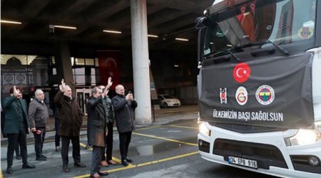 “Qalatasaray”, “Fənərbaxça” və “Beşiktaş” zəlzələ qurbanları üçün BİRLƏŞDİ - FOTO