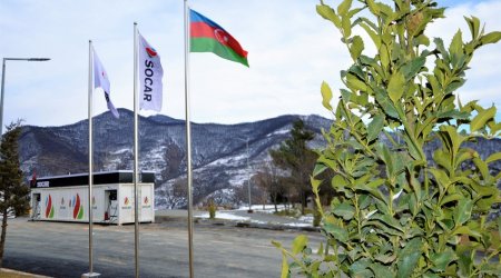 Laçında SOCAR-ın yanacaqdoldurma stansiyası istifadəyə VERİLDİ - FOTO