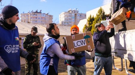 Azərbaycanın növbəti heyəti zəlzələ bölgəsinə YOLA DÜŞDÜ