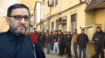 Məşədi Dadaş Məscidində Hacı Şahinlə vida mərasimi keçirilir - FOTO/VİDEO
