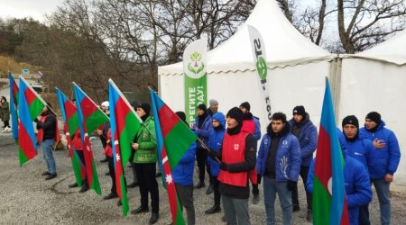 Laçın-Xankəndi yolunda aksiya 86 gündür davam edir - FOTO