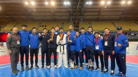 Taekvondoçularımız Niderlandda 2 qızıl və 1 gümüş medal qazandı