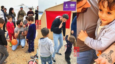 “365” filminin ulduzu HATAYDA zəlzələ qurbanlarına YARDIM ETDİ - FOTO/VİDEO