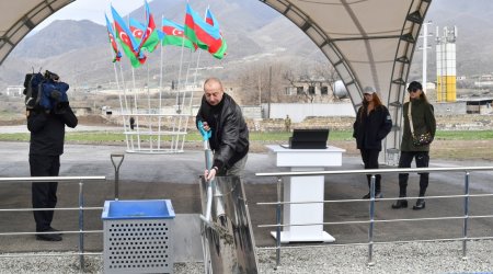 Suqovuşanda yeni yaşayış məhəlləsinin təməli qoyuldu - FOTO/VİDEO