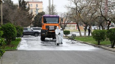 Paytaxtın 550 küçəsi yuyuldu - FOTO 