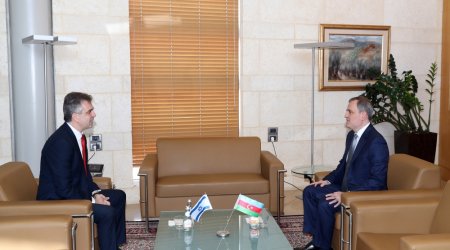 Təl-Əvivdə Azərbaycan və İsrail XİN rəhbərlərinin təkbətək GÖRÜŞÜ KEÇİRİLİR - FOTO/VİDEO