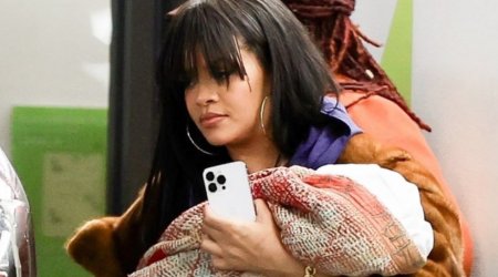 Hamilə Rihanna övladı ilə küçədə belə GÖRÜNTÜLƏNDİ - FOTO