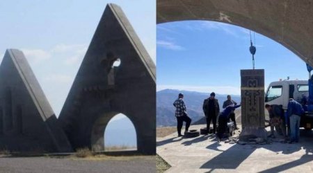 Laçında ermənilərin bu “abidəsi” də Azərbaycanın nəzarətinə keçdi