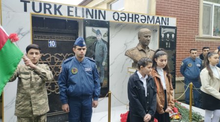 Kürdəmirdə aprel şəhidinin xatirəsi anıldı - FOTO