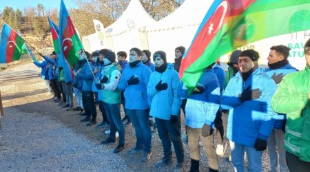 Laçın-Xankəndi yolunda etirazlar 113 gündür davam edir - FOTO