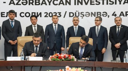 Azərbaycanla Tacikistan arasında anlaşma memorandumları imzalandı - FOTO 