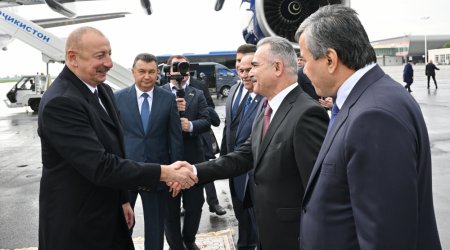 İlham Əliyev Tacikistana səfər etdi - FOTO/VİDEO