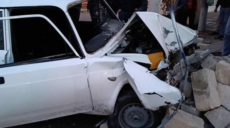 Tovuzda 2 minik avtomobili toqquşdu - Xəsarət alan var - FOTO