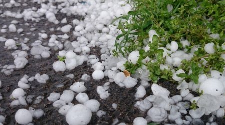 Bu rayonlara dolu düşüb - Faktiki HAVA