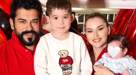 Fahriye və Burakdan övladlarına doğum günü SÜRPRİZİ - FOTO 