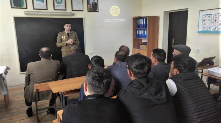 Fövqəladə hallarda davranış qaydaları ilə bağlı tədbirlər keçirildi - FOTO 