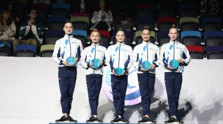 Gimnastika Federasiyasının xüsusi mükafatı qaliblərə təqdim olundu - FOTO