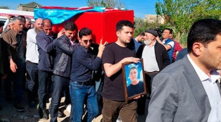 Minaya düşərək həlak olan Fərid Sədiyev dəfn olundu - FOTO 