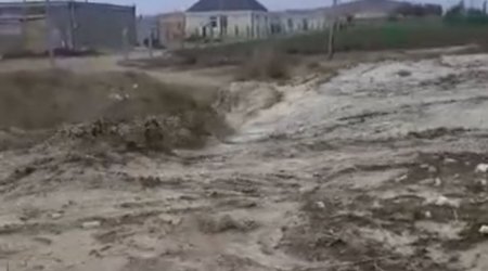 Goranboyda güclü yağışdan sonra sel gəldi  - ANBAAN VİDEO