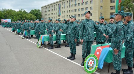 Gənc əsgərlərin andiçmə mərasimi keçirilib - FOTO/VİDEO