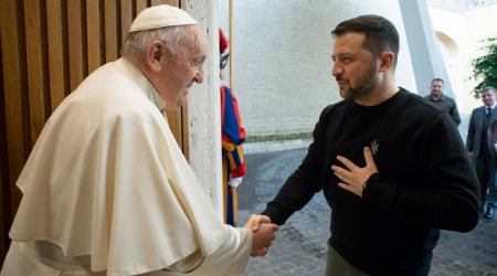 Roma Papası Zelenskini QƏBUL ETDİ - FOTO 