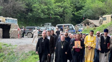 Dini icmaların nümayəndələri Xudavəng monastır kompleksini ziyarət etdi - FOTO