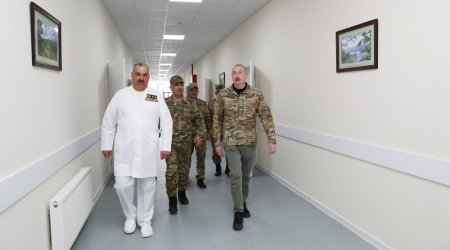 İlham Əliyev Kəlbəcərdə hərbi hospitalın açılışında iştirak edib - FOTO/VİDEO/YENİLƏNİB 