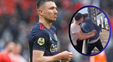 “Ayaks”ın futbolçusu azarkeşi YUMRUQLADI – ANBAAN VİDEO   